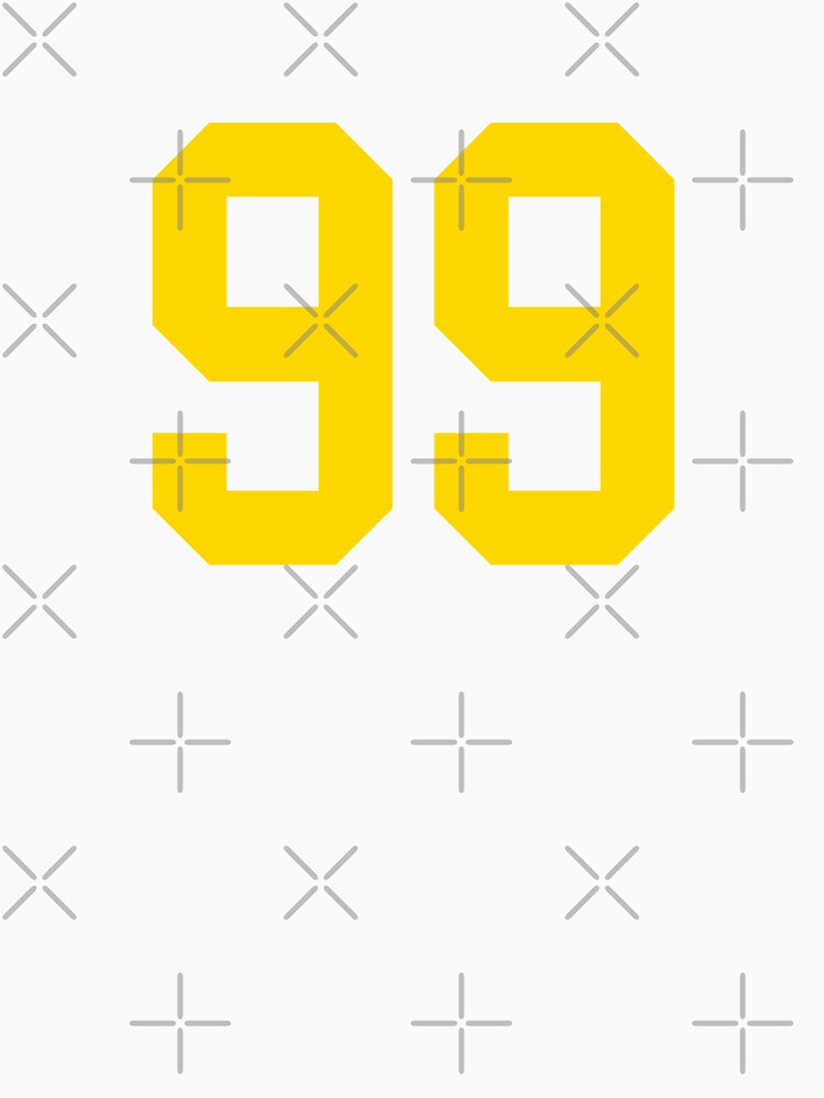 Bold Yellow Sport Number 99 by NECHSTORE