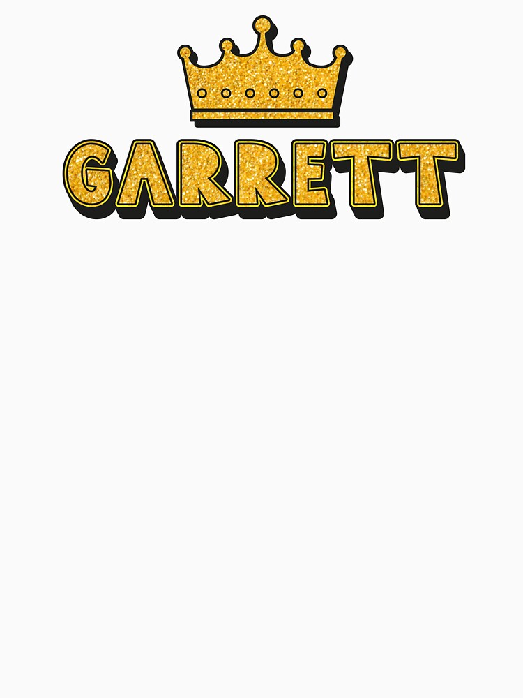 Garrett Personalized Name With Crown - Cool & Funny Custom Gift for Men and Boys by Oussinc