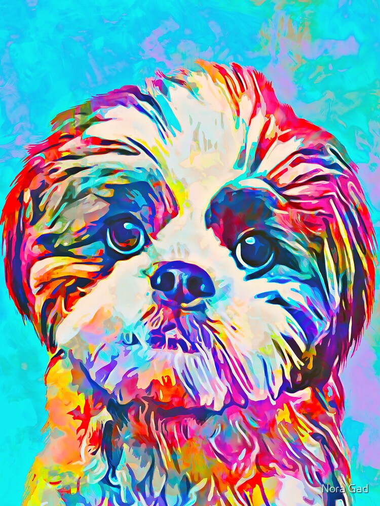 Custom dog portrait  2 by Nora Gad
