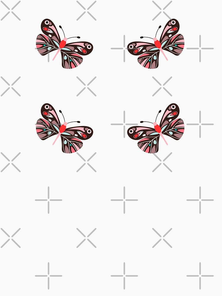 Colorful Butterfly Pea Wings Sticker Pack by artworkbyrihen
