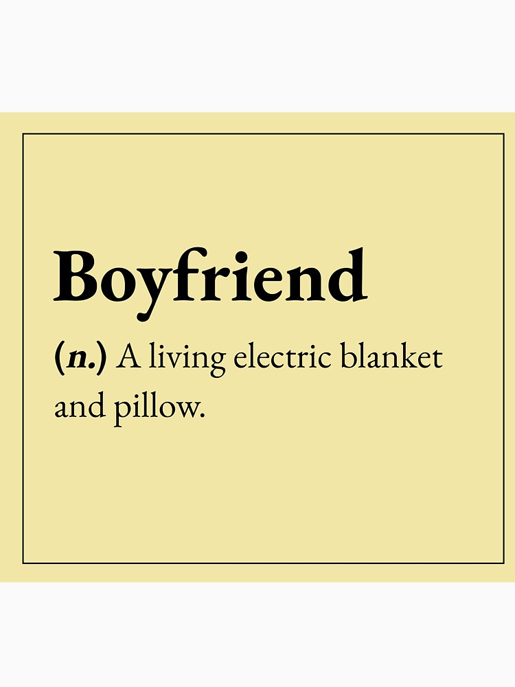 A Boyfriend is a living electric blanket by JokersFactory