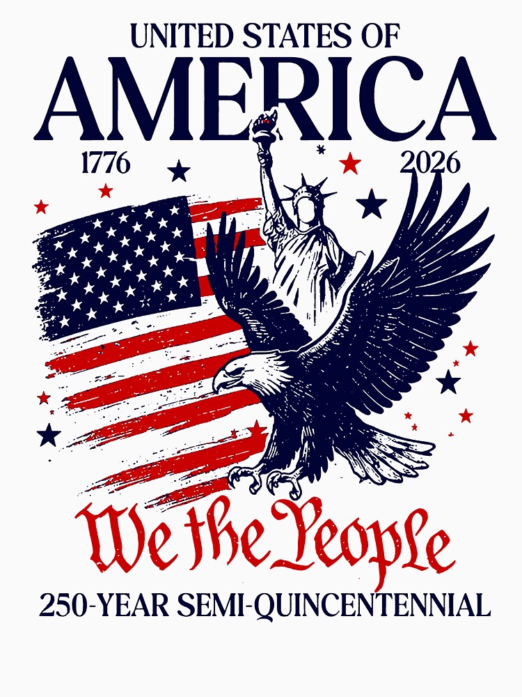 Retro USA 250 Shirt, American Eagle Graphic Tshirt, 4th of July by RamneekFraty