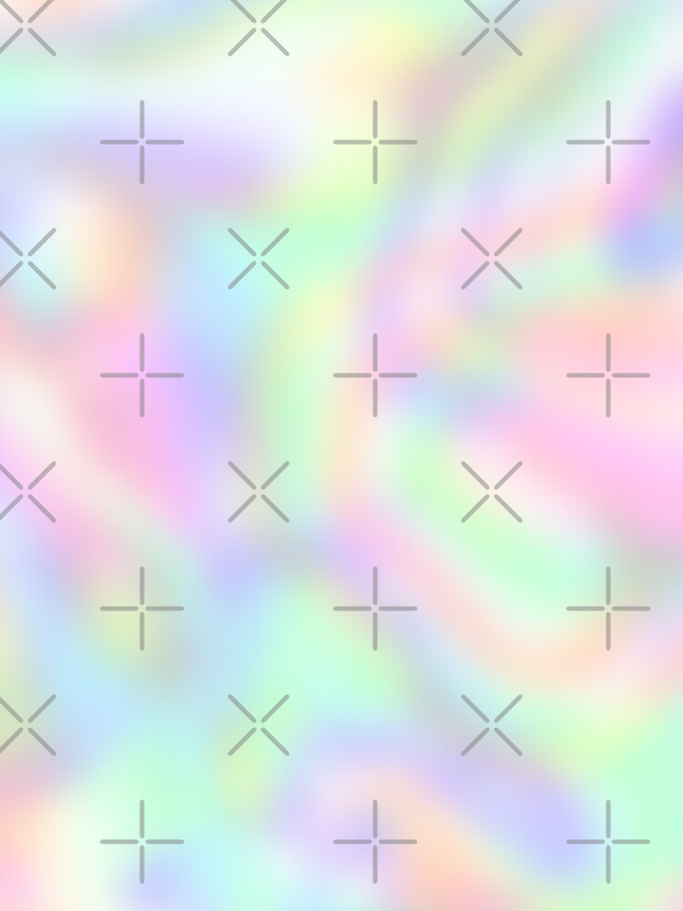 Pastel Holographic rainbow gradient aesthetic by FreshPrintini