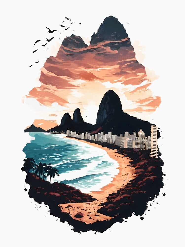 Ipanema Beach Rio Double Exposure by JacksoonLester