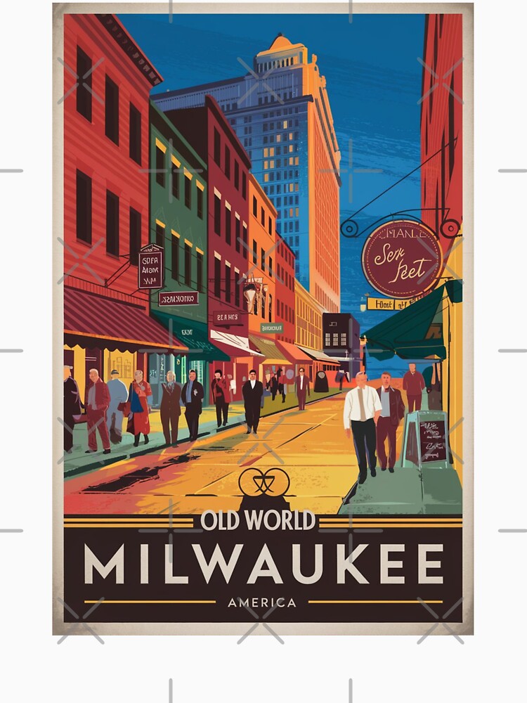 Milwaukee Vintage Travel Poster by TravelerRat