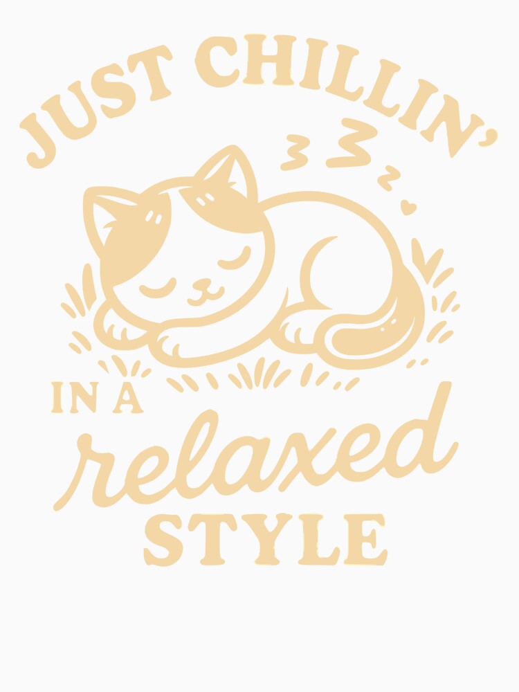 Just Chilling Graphic Tee | Calm Cool Vibes Shirt | Everyday Casual Wear by VJ-VIBEZ
