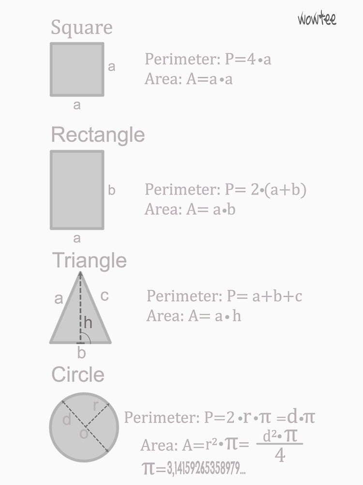 Square, rectangle, triangle and circle by wowitsmytshirt