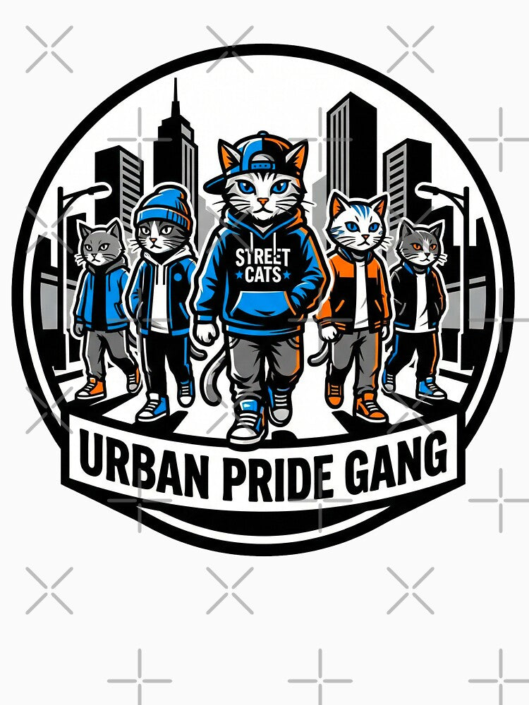 Cool Cats Gang – Hip Hop Urban Animal Street Style Shirt by Pollock