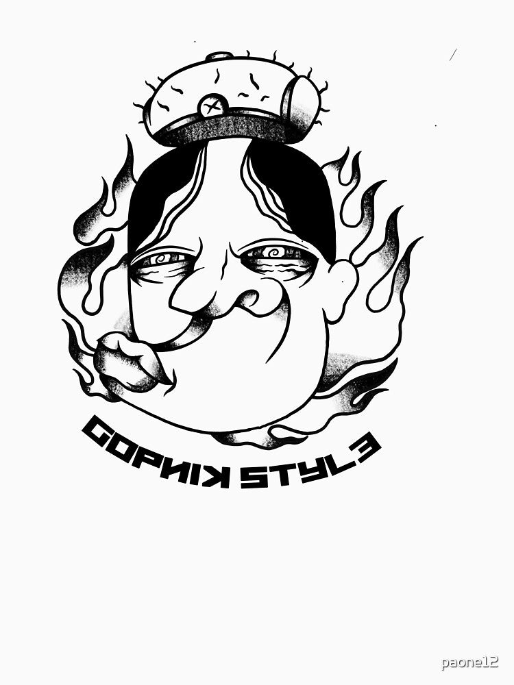 funny  gopnik design by paone12