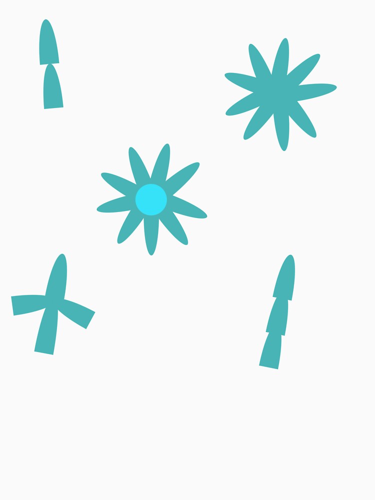 Different shapes of teal illustration art by MagicMaker1984