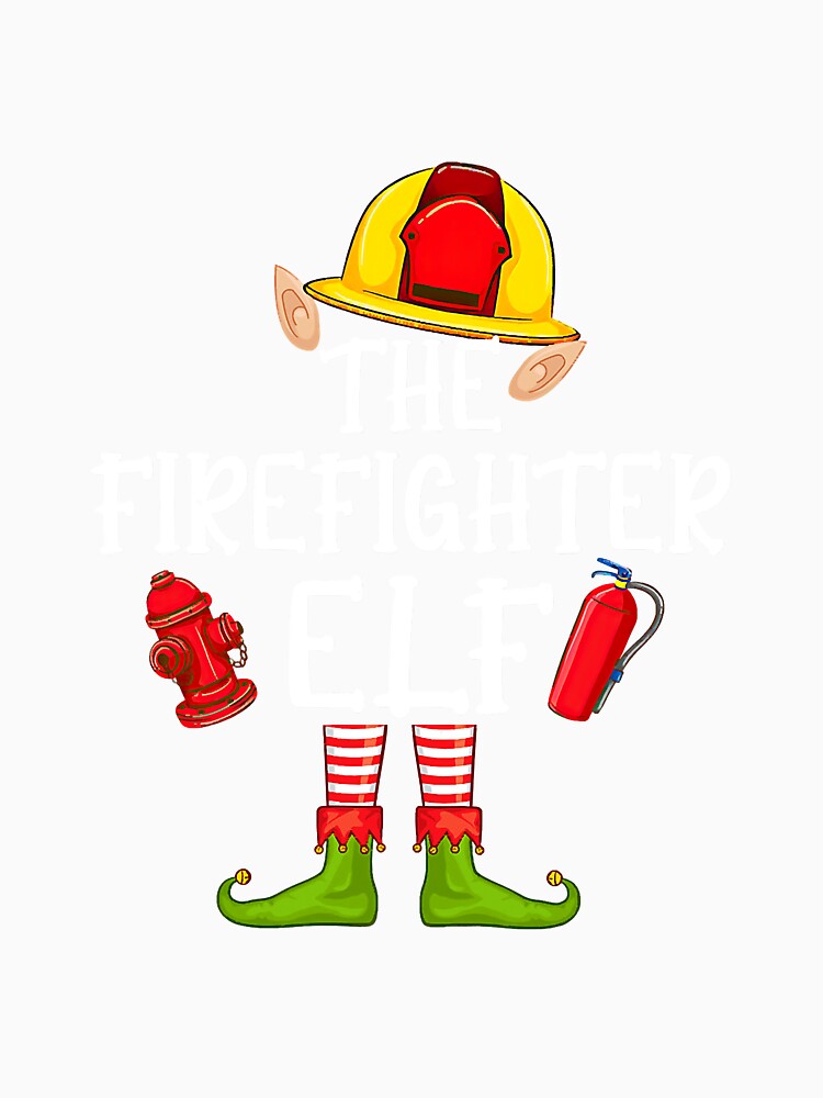 Firefighter Elf Family Matching Group by YesterDayCheck