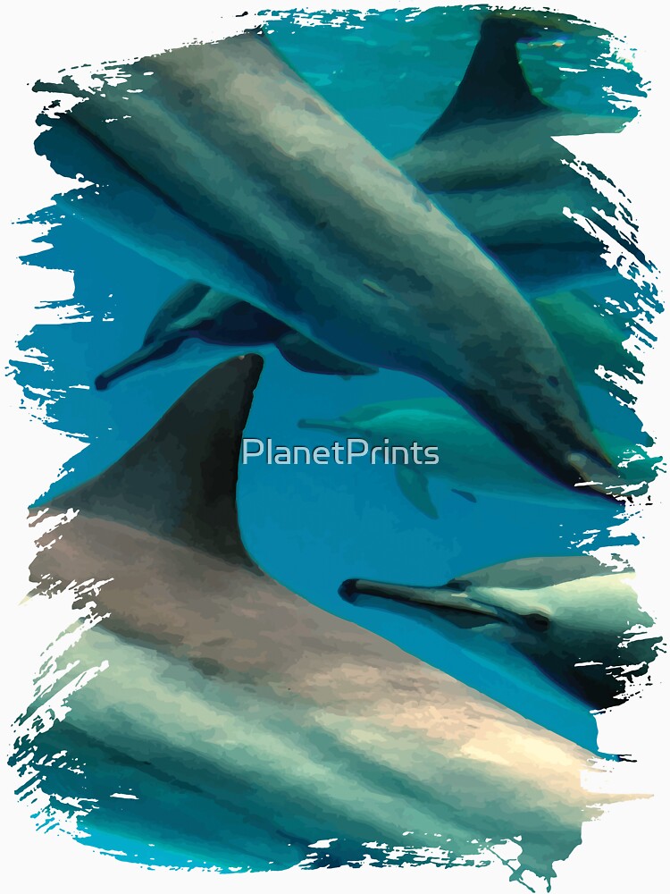Underwater with a Pod of Dolphins by PlanetPrints
