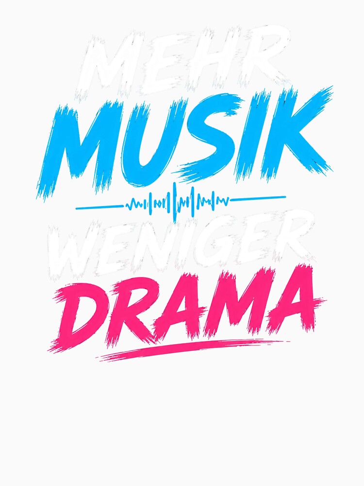 More Music, Less Drama – Music Typography Design by ArtShuffle