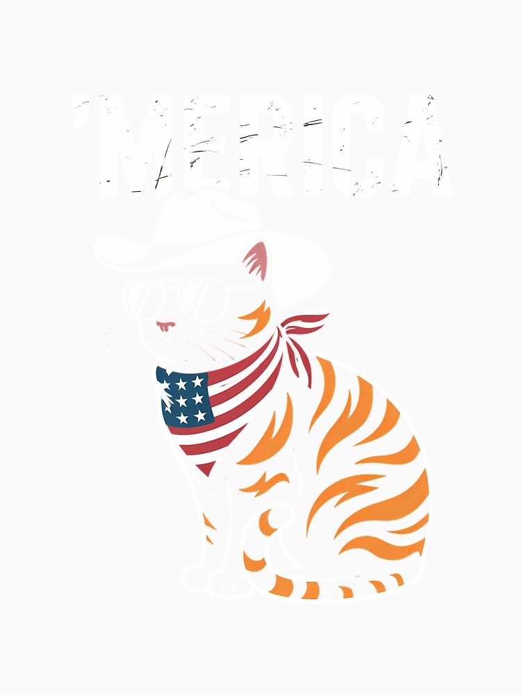 USA Cat 4th of July  Funny Patriotic by RipleMalphite