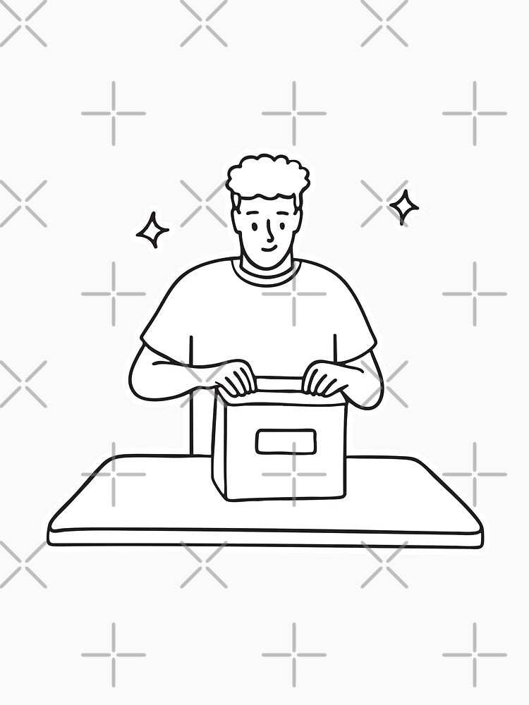 Person Opening Parcel on Table by rasagamastore