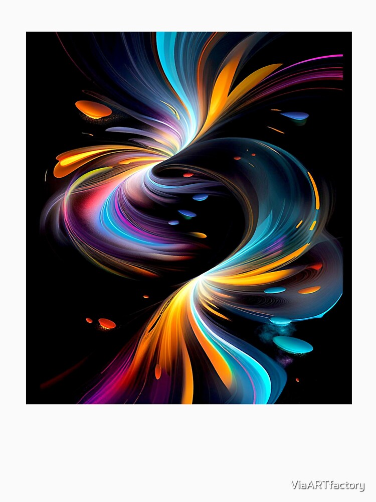 Swirling Colorful Lights by ViaARTfactory