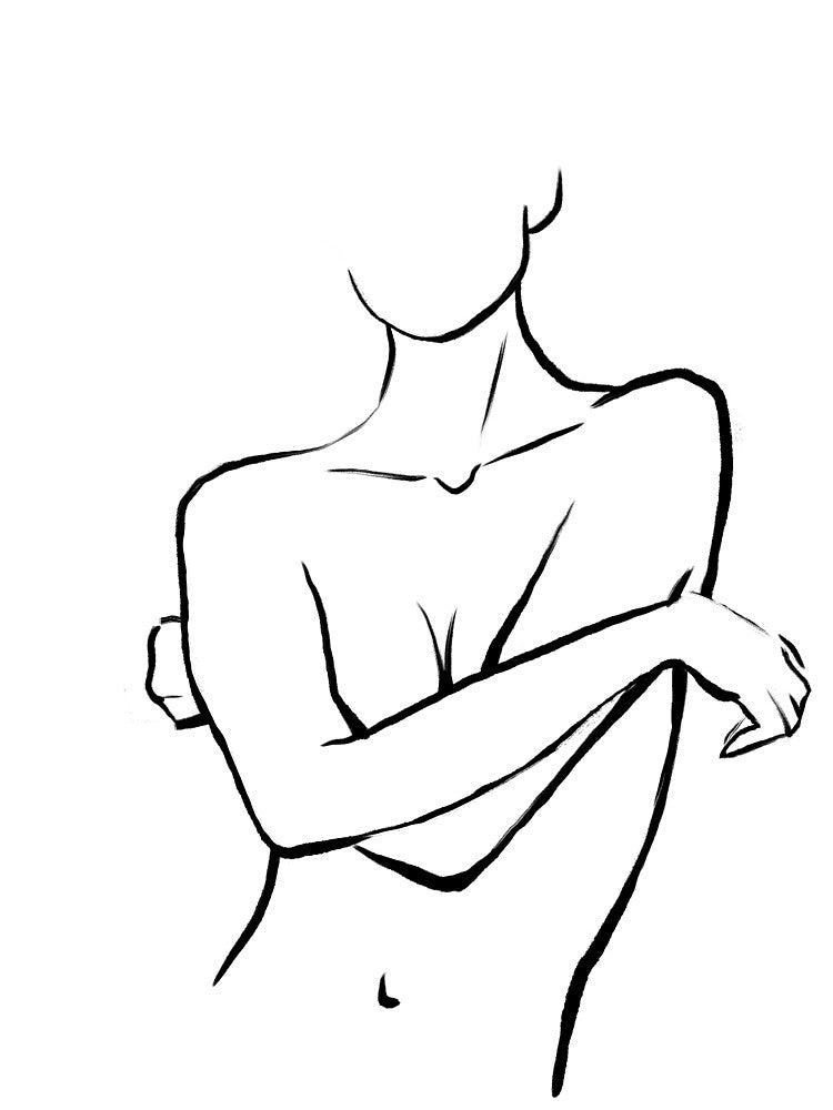 Woman Nude Art by Tinteria