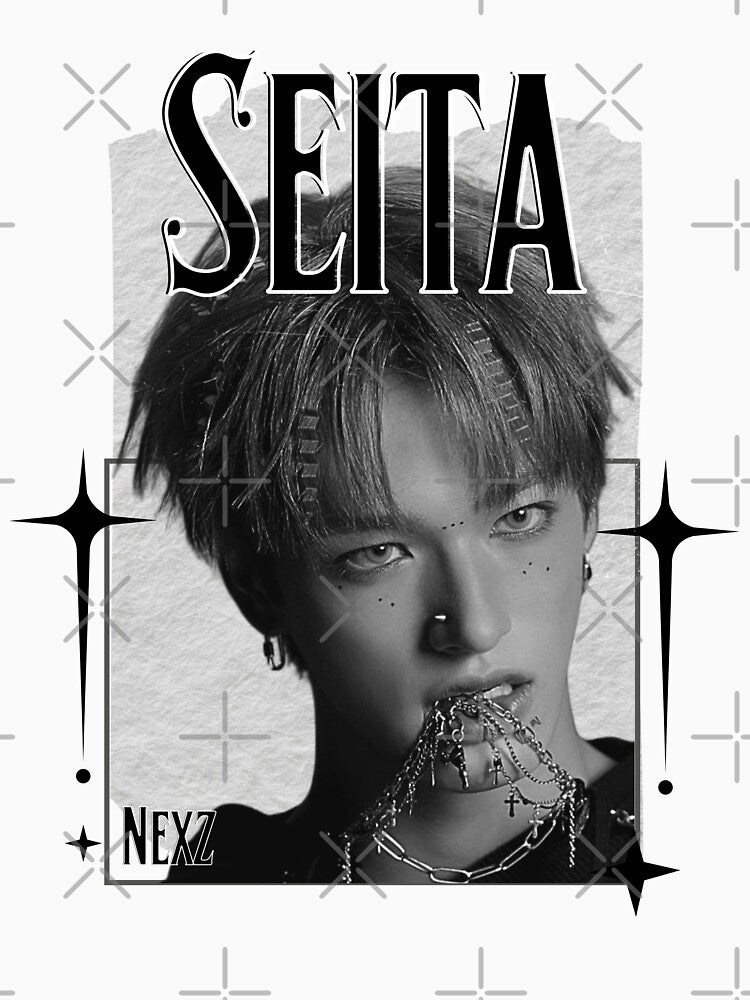 NEX Seita Seven Member K-Pop Boy Group Portrait Korean Japanese boy band by HELL0WBELLO