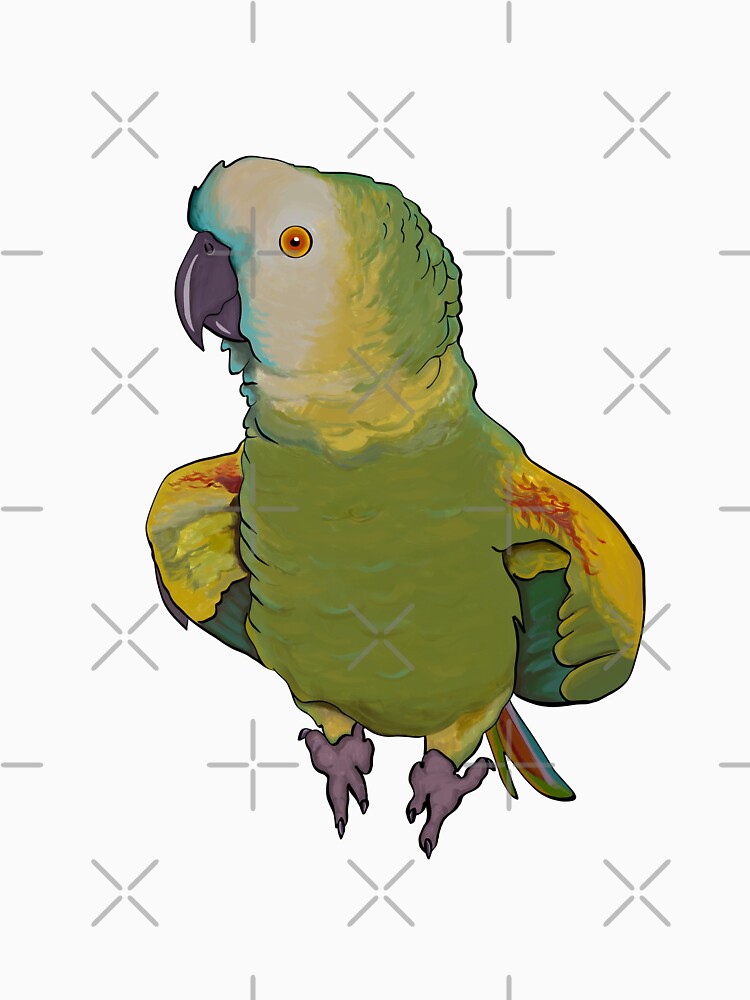 Playful Blue Fronted Amazon Parrot by Zurickdesigns