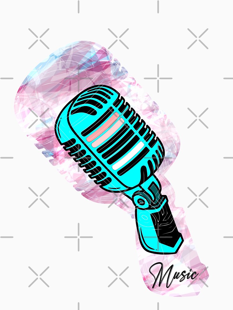 Hand Drawn Microphone Podcast Host  Vocalist by Imakeyouhappy
