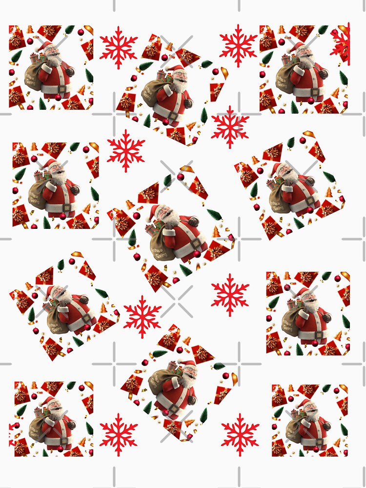 Smiling Santa Claus Merry Christmas T-Shirt & More by TeeAauthenticF