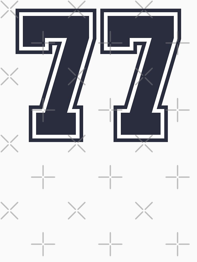 77 Sports Number Seventy-Seven by HelloFromAja