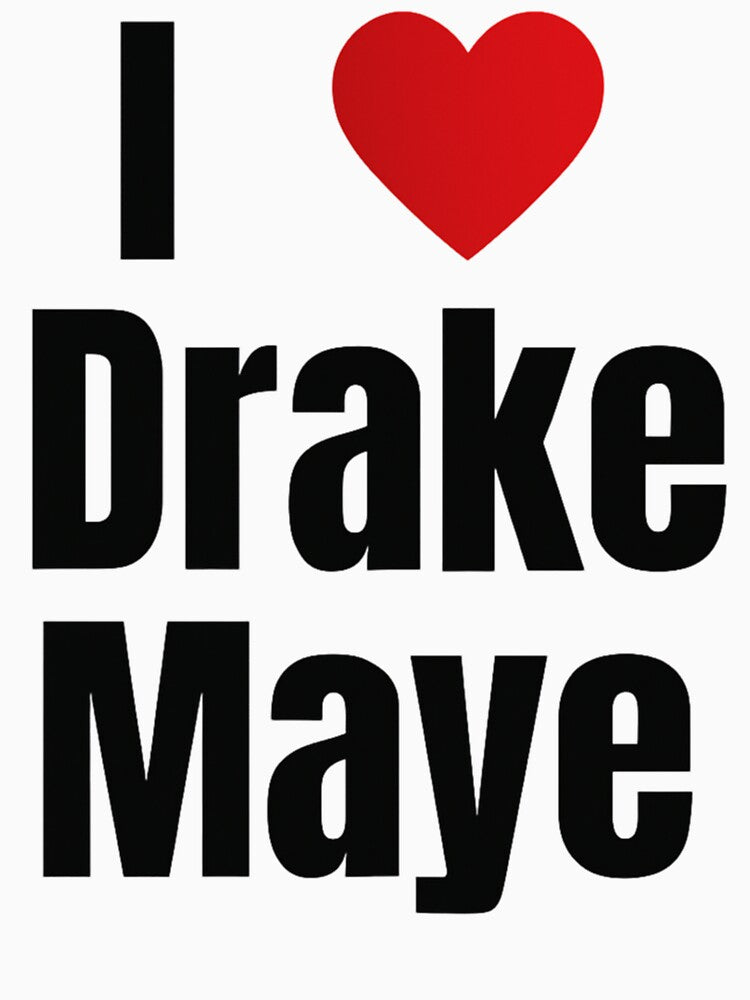 I Love Drake Maye Shirt  Fan Support Tee  Heart by stevenfrede