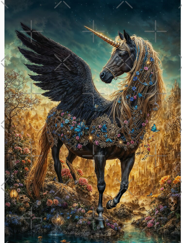 Black Unicorn by AliceWhiteDF