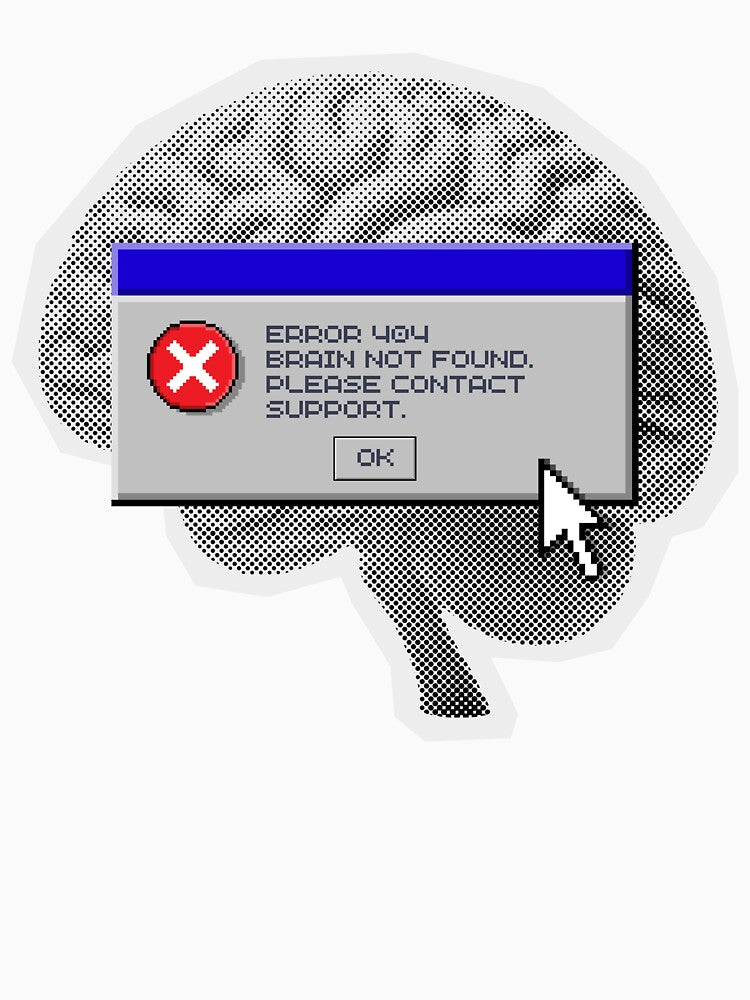 brain error 404 by littlelostco