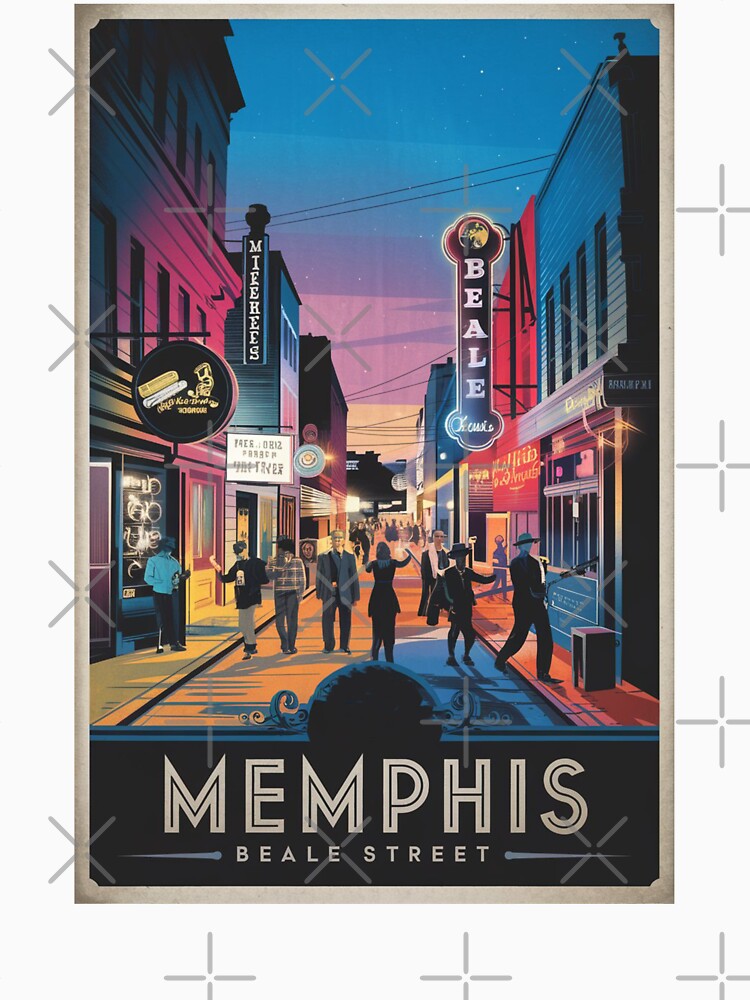 Memphis Portland Vintage Travel Poster by TravelerRat