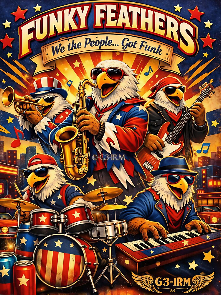 Funky Feathers – We The People Got Funk | © G3‑IRM by ©-G3'SS-IRM