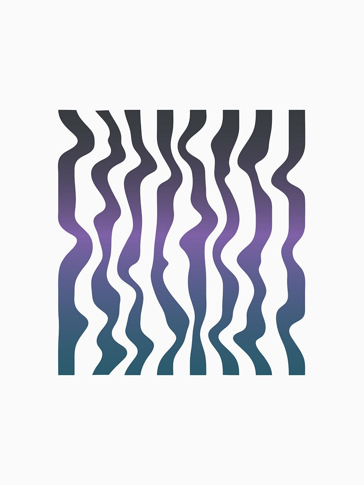 black and blue gradient line patterns by Pattrenonly