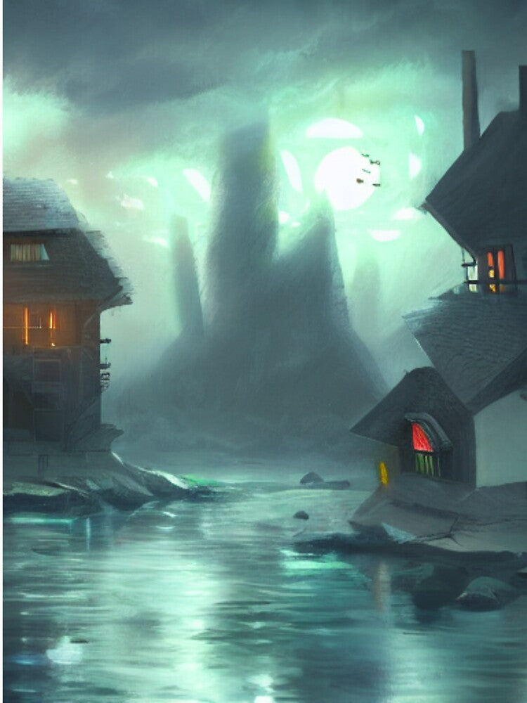 Dark village in inverted universe by Subjectiv3Art