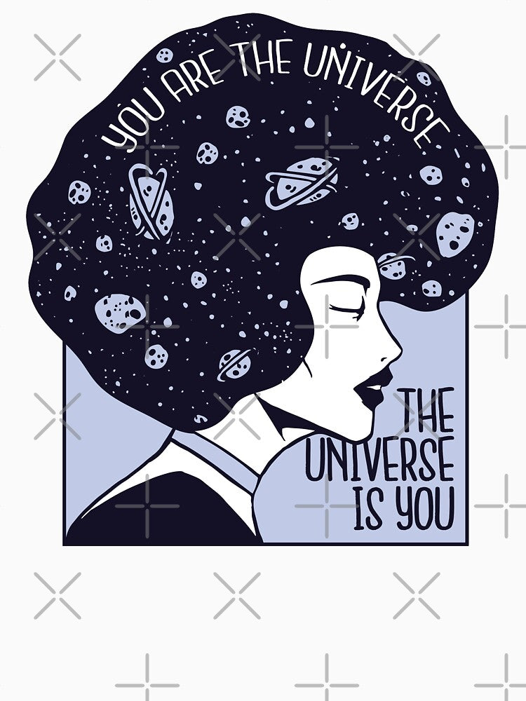 Universe woman with planet. by emphatic