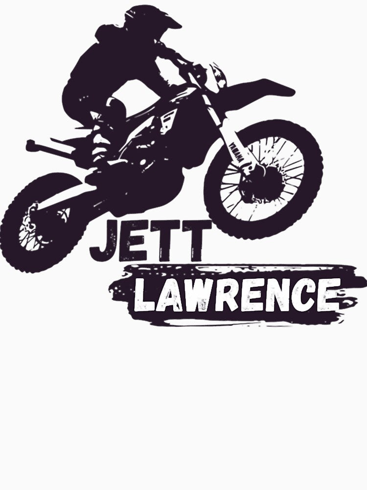 Jett Lawrence Dirt Bike Silhouette Tee by FroggyBaBoy