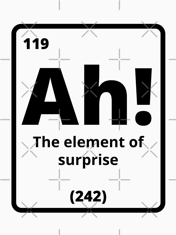 Ah! The Element Of Surprise, Funny by Avishy