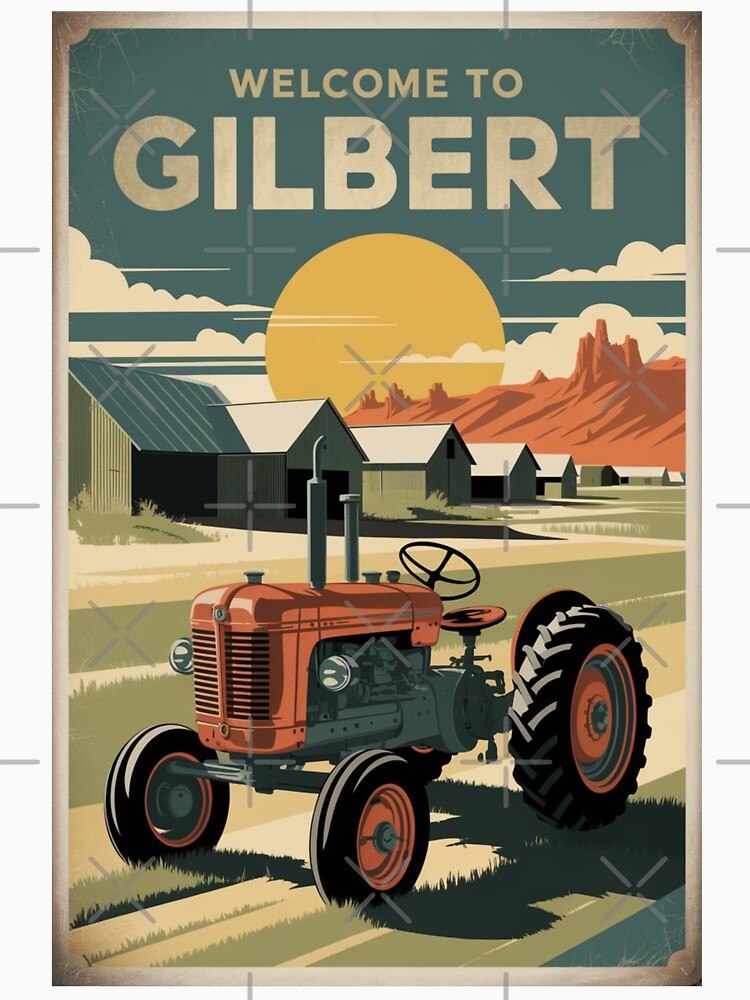 Gilbert Vintage Travel Poster by TravelerRat