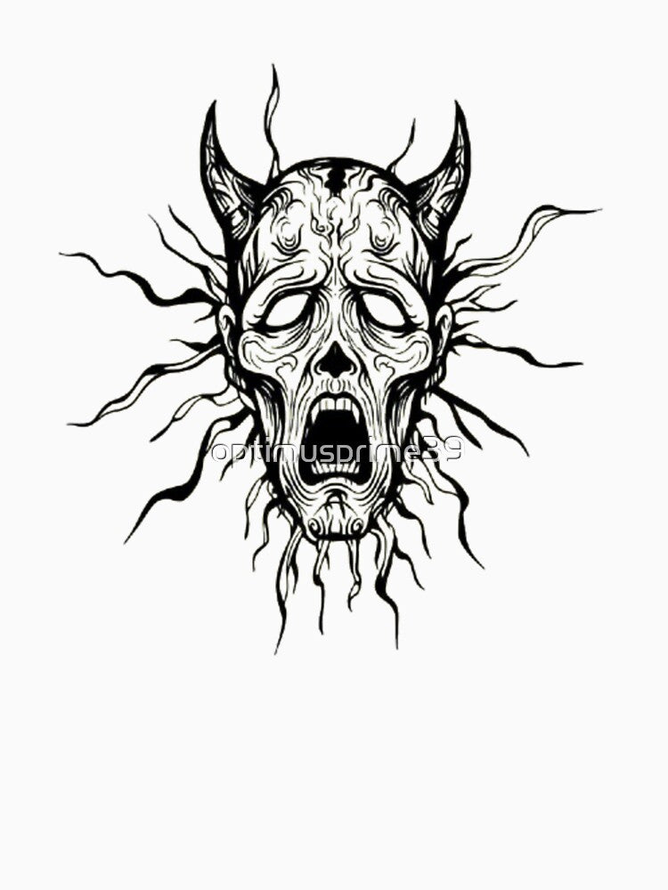 Screaming Demon Skull by optimusprime39