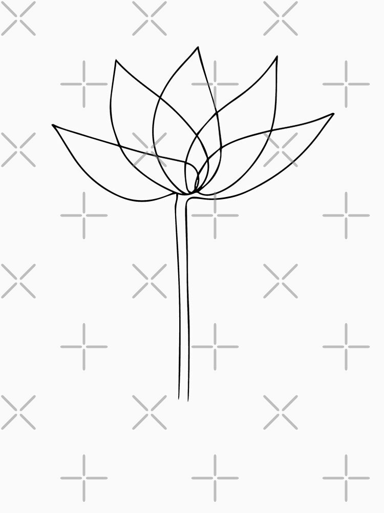 FLOWER - Black Line Art by Mrs-PenLine
