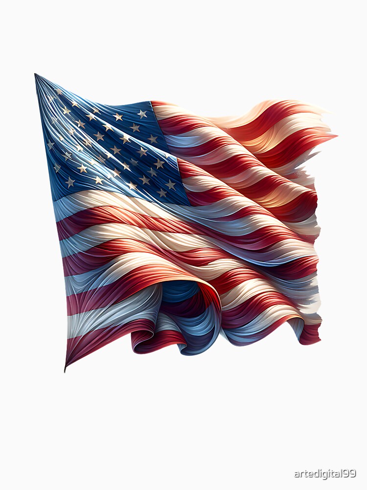 USA Flag Vintage Design – Patriotic American Graphic by artedigital99