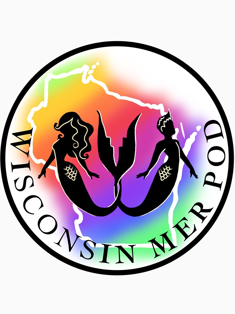 WI Mer Pod - Black Lettering/White Background by WIMerPod
