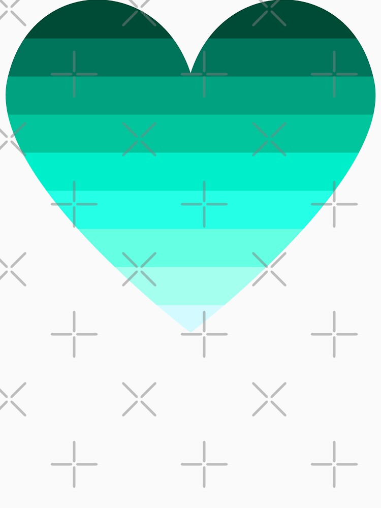 Aesthetic Aquamarine Gradient Pattern by quinellie