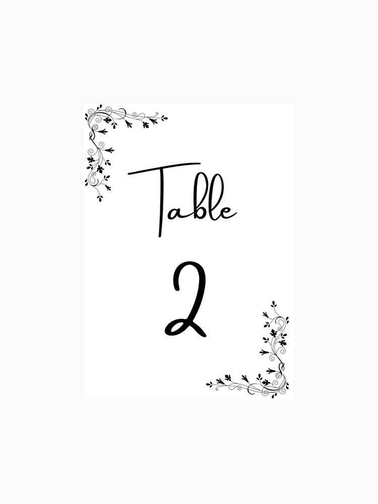 Bold Number 2 Table Design – Minimalist Modern Style by designoorkh