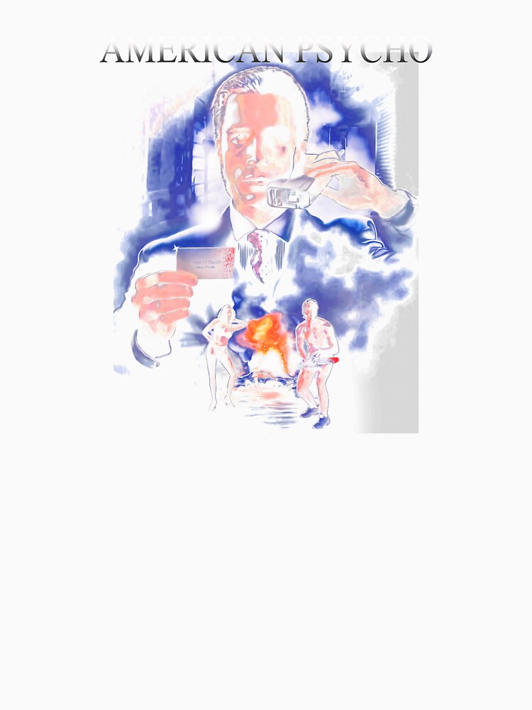 American Psycho Patrick Bateman Horror Illustration by Adenahilton