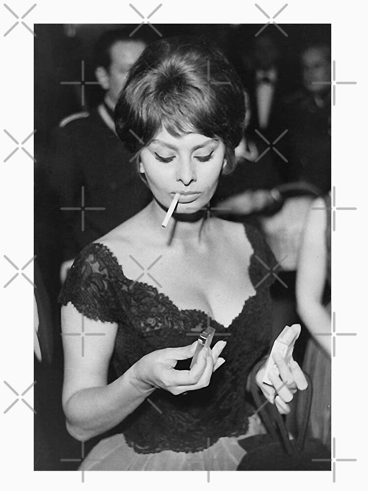 Natural Passionate Joy Acting Sexy Beauty Sophia Loren Smoking Gift Movie Fans by DebbieConquer