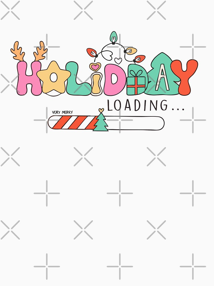 Holiday Loading Christmas Funny Gift Design | Festive Season Countdown Art by graphicnew