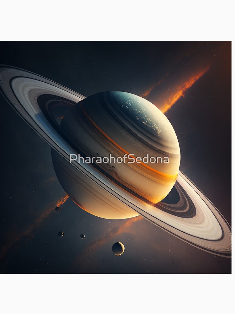 Saturn with Moons by PharaohofSedona