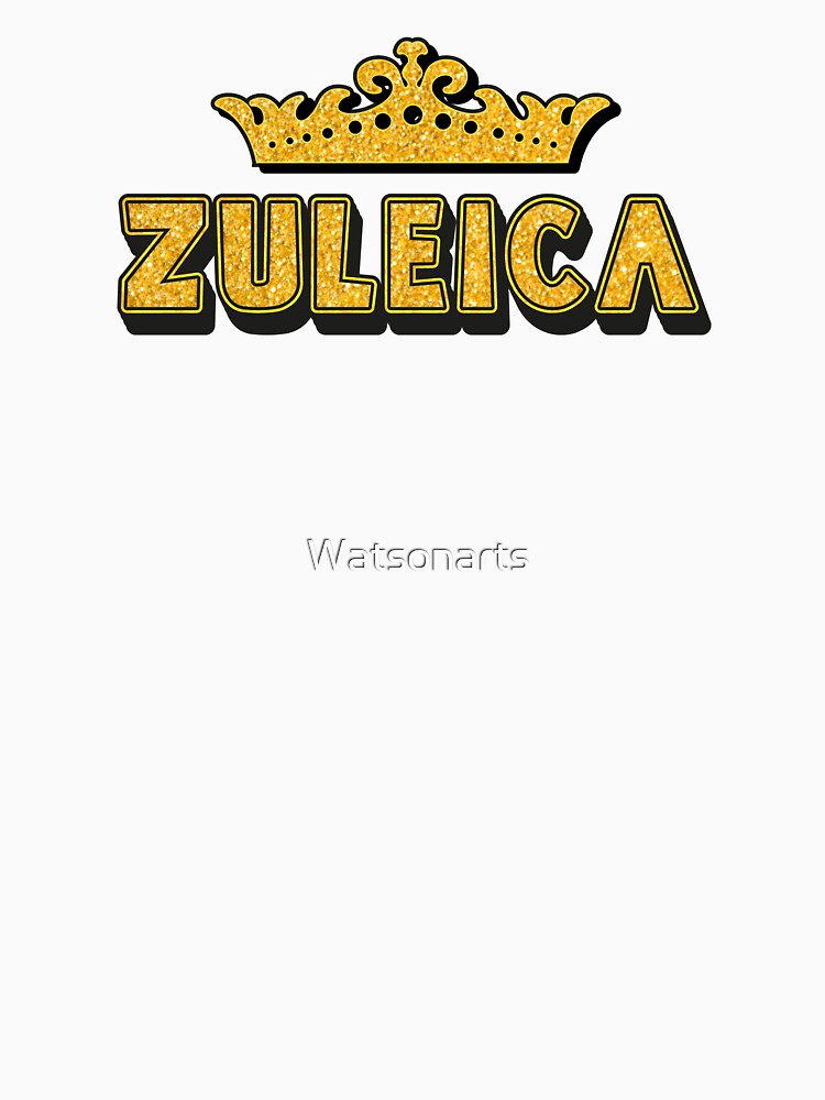 Zuleica Personalized Funny Custom Name Crown Design by Watsonarts