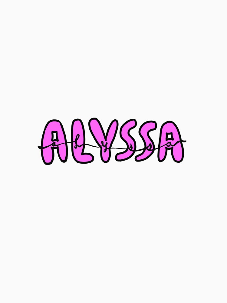 Alyssa name custom by Artzy-stickers