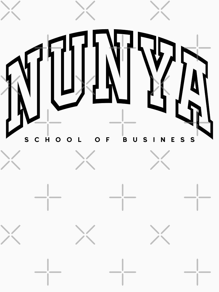 nunya school of business (black) by PigSucculent
